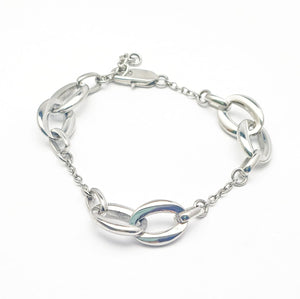 Graceful Gleam Stainless Steel Bracelet