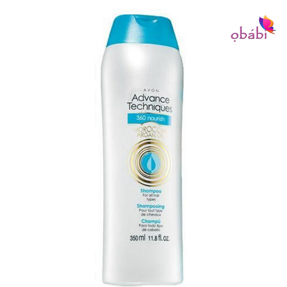 Avon Advance Techniques 360 Nourish Moroccan Argan Oil Shampoo.