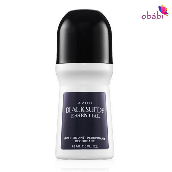 Avon Black Suede Essential Roll-On Antiperspirant Deodorant 75ml.