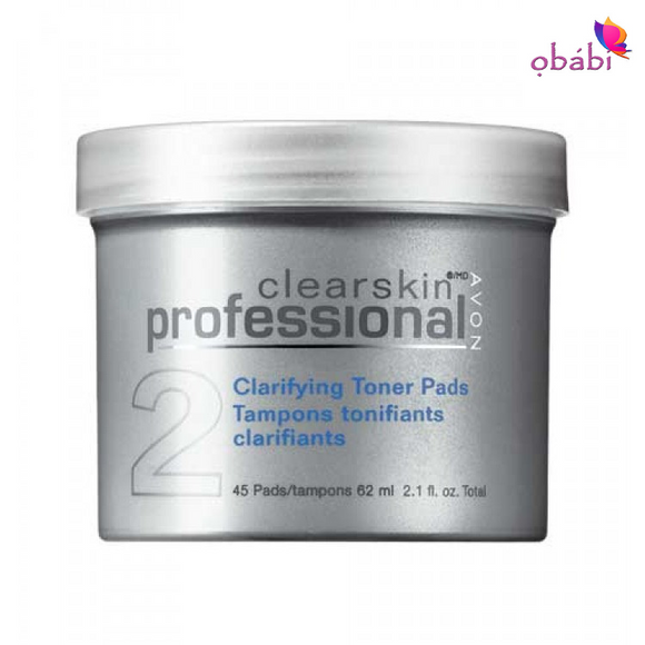 Avon Clearskin Professional Clarifying Toner Pads | 45 pads