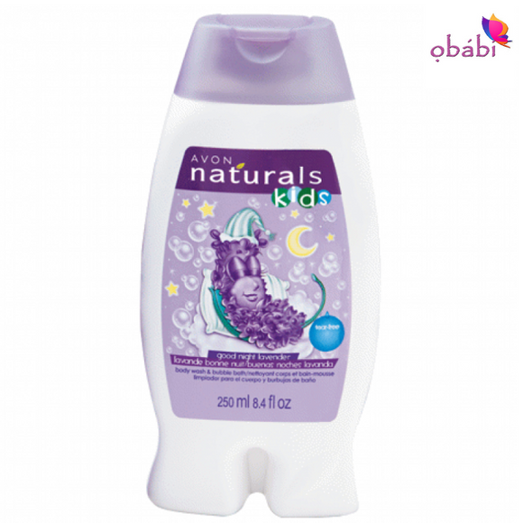 Avon Naturals Kids Good Night Lavender Body Wash & Bubble Bath 250ml