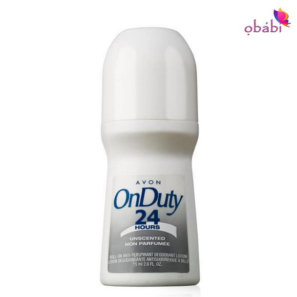 Avon On Duty Unscented Roll-On Anti-Perspirant Deodorant