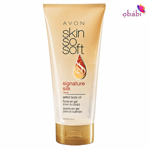 Avon Skin So Soft Signature Silk +Argan Gelled Body Oil  200ml