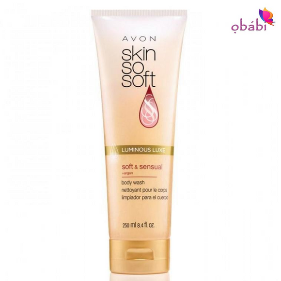 Avon Skin So Soft Soft And Sensual Luminous Luxe Body Wash   250ml