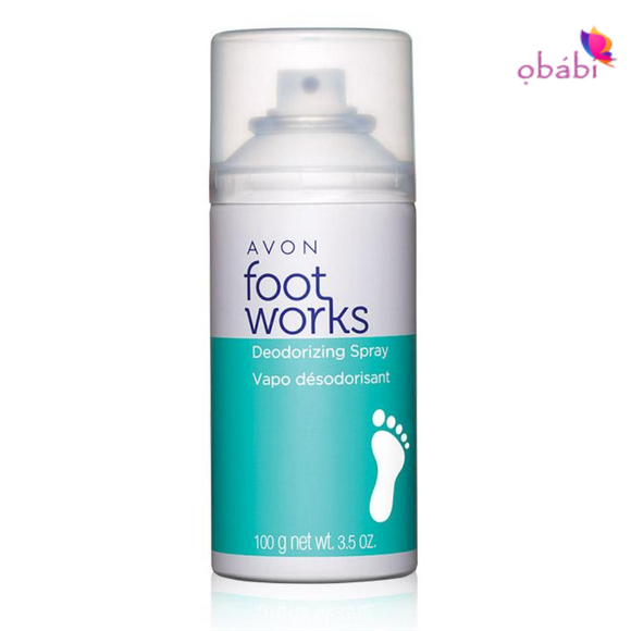 Avon Foot Works Deodorizing Spray.