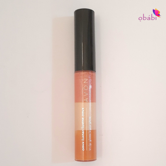 Avon Onyx Luster Tri Lip Gloss - Peach Sparkle