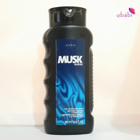 Avon Musk Marine for Men 2-in-1 Hair & Body Wash 350ml