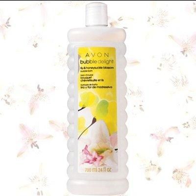 white lily bubble bath avon Avon Bubble Delight Lily & Honeysuckle Blossom Bubble Bath 700ml
