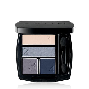 Avon True Color Eyeshadow Quad | Steel Blues.