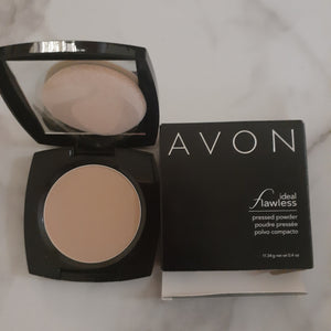 Avon Ideal Flawless Pressed Powder | Medium Deep